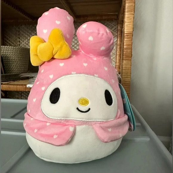 NWT My Melody Squishmellow 8” By Sanrio Hello Kitty and Friends - Picture 1 of 2